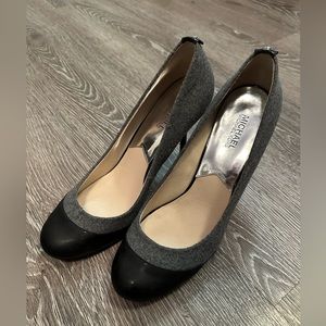 Michael Kors Pressley Cap Toe Heel Grey & Black Size 12M